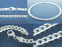 Curb Chain 2-sides diamond cut