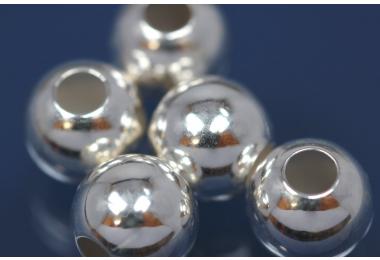 Beads smooth polish heavy version 14,0mm smooth polished - I 3,0mm 925/- Silver