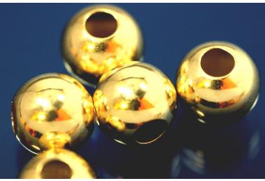 Kugeln glatt poliert schwere Ausf�hrung 18,0mm glatt poliert - I � 3,9mm 925/- Silber vergoldet