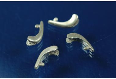 Folding bail clip part, without loop 925/- silver, spare part