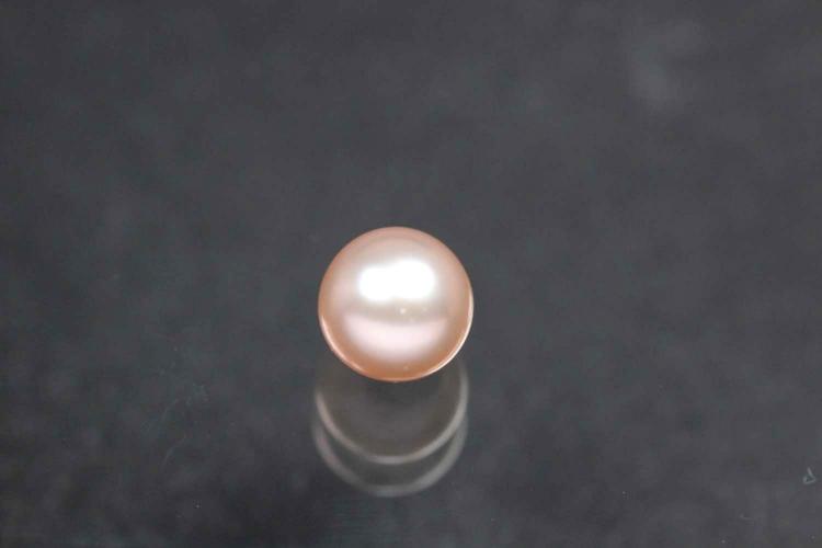 Swasserperlen, angebohrt rund, ca.Mae 4,0-4,5mm, Farbe rosa