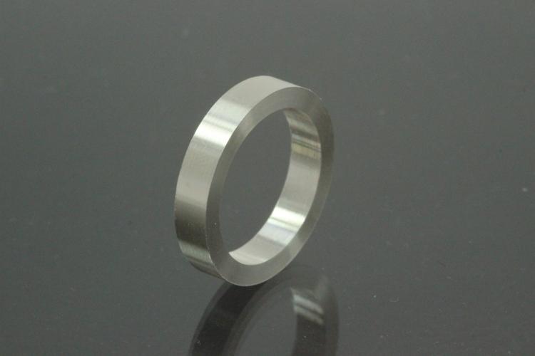 Ring Blanks, 925/- Silver, Width ca. 4mm, Thickness ca. 2,2mm