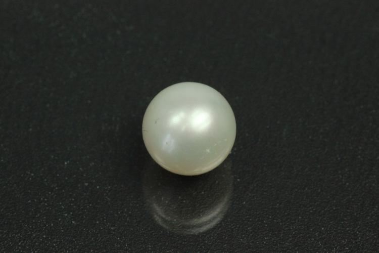 Swasserperlen, ungebohrt rund, ca.Mae 9,5mm, schnes Luster A, Farbe weiss