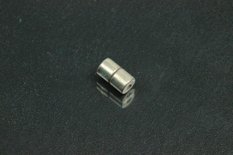 Powermagnet ca.Mae A 4,0 mm,ca.L 7mm Bohrung ca.A 1,0mm, ca I 1,9mm,silberfarben