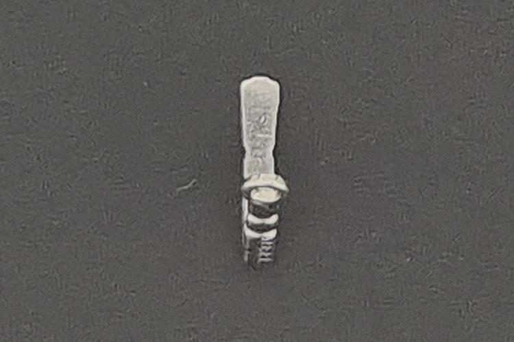 Edelstahl Schloschnapper mit Oese ca.Mae b 0,45mm x Schnappertiefe 4,5mm