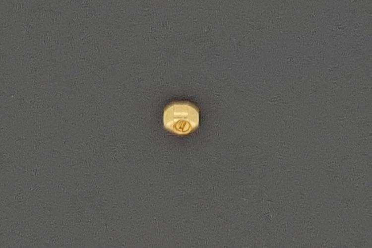 Screw crimp 3,5mm oval, metal gold color