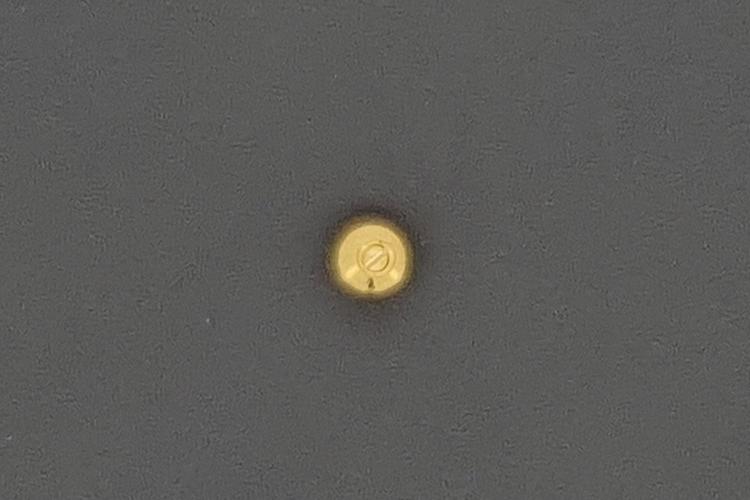 Schraubencrimp 4,5mm rund, unecht goldfarben