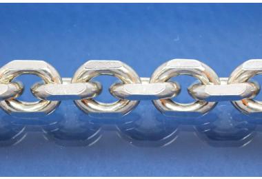 Anchor chain 8-side diamond cut  8,7mm 925/- Silver