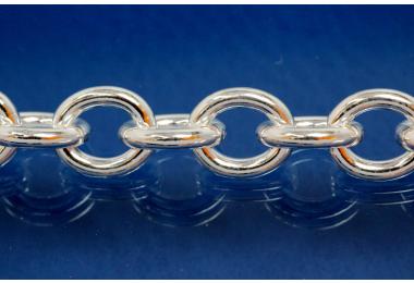 Rundankerkette,  8,7mm 925/- Silber