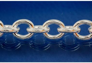 Round anchor chain  8,7mm 925/- Silver