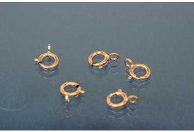 Spring ring 750/- red gold Spring ring 750/- red gold A 4,5 x  I 2,6 x 0,9mm ,loop A 2,2 x I 1,2mm