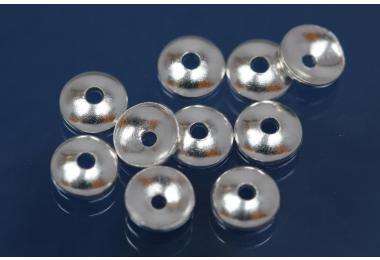 Beads  4mm half cup heavy 925/- Silver