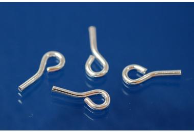 Eye pin 925/-Silver 3,3x8,3mm - wire 0,8mm, loop I 1,6mm
