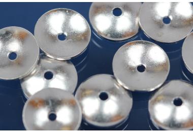 Beads  8mm half cup heavy 925/- Silver