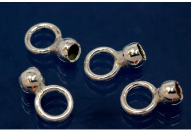 Kalotte mit geschlossener se  5mm 925/- Silber