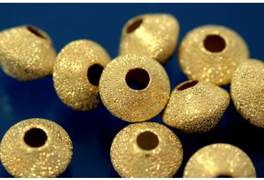 Disk laser cut 6,0mm - I   2,2mm 925/- Silver gold plated