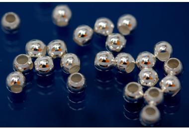Beads smooth polished special version 3,0mm 925/- Silver