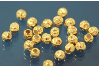 Nugget-Kugel 3,0mm 925/- Silber vergoldet