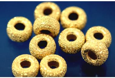Roundel laser cut 6,0mm 925/- Silver gold plated