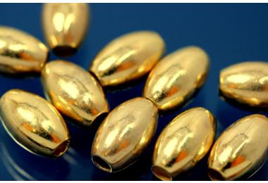 Ellipse poliert �5,0mm 925/- Silber vergoldet