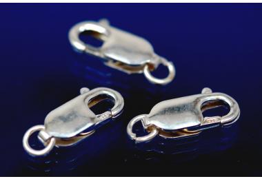 Karabiner lang mit �se, 16mm 925/000 Silber