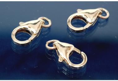 Tulpenkarabiner mit offener �se 15 mm 925/- Silber