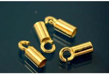 Wire end 925/- Silver gold plated A 3,0mm