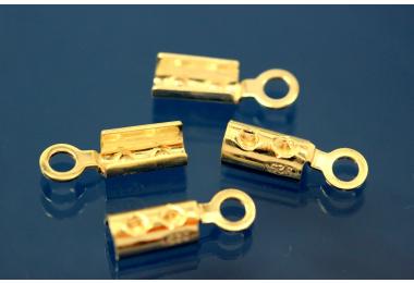 Wire end 925/- Silver gold plated gold plated  I=1,5mm