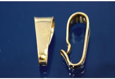 Anhngerschlaufe 925/- Silber vergoldet Mae 4 x 1,6 x 11,0mm