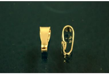 Anhngerschlaufe 925/- Silber vergoldet Mae 2,8 x 1,5 x 8,0mm