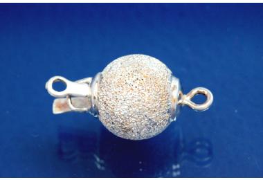 Ball clasp  10mm diamond cut 925/- Silver