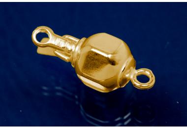 Nugget clasp size 17 x 9mm 925/- Silver gold plated