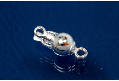 Ball clasp 7mm 925/- Silver polished