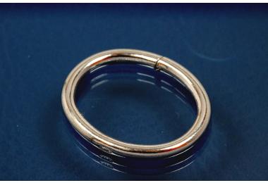 Kettenverkrzer ohne Rollo 925/- Silber rhodiniert poliert Oval ca.27xca.22x2,6mm
