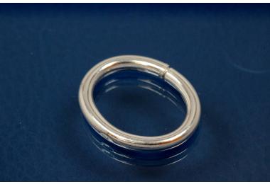 Kettenverkrzer ohne Rollo 925/- Silber rhodiniert poliert Oval ca.22x18,5x2,6mm