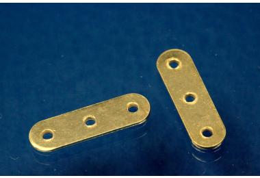 Perlstege 3 reihig 925/- Silber vergoldet ca. 14x4x0,6mm