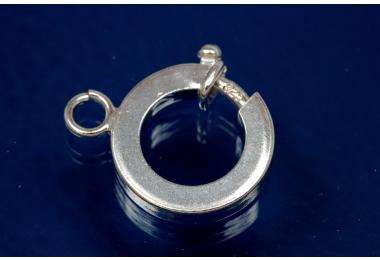 ca 16mm flat big spring ring 925/- Silver