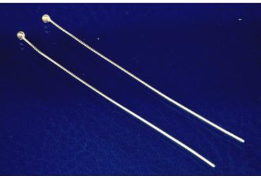 Head pin  50mm long 925/- Silver