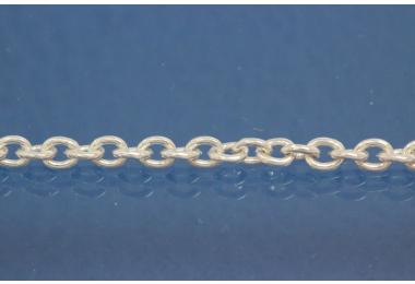 Kettenmeterware ca Mae der Rundanker 925/- Silber  2,30 mm, Fertigungsgrad anlaufgeschtzt, galvanisch mit Silber veredelt