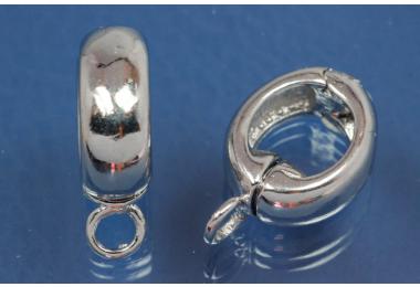 Magnetverschluss oval ca. 17.5x12x6mm , unecht, platinfarben