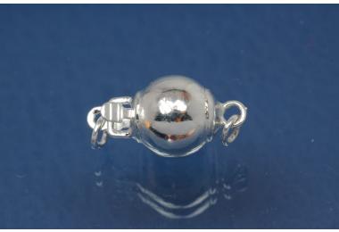 Ball clasp 6mm, 925/- Silver
