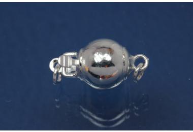 Ball clasp 8mm, 925/- Silver