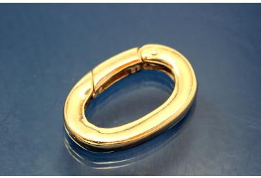 Kettenverkrzer 925/- Silber Oval vergoldet 24x16mm