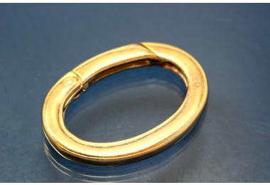 Kettenverkrzer 925/- Silber Oval vergoldet 28x20mm