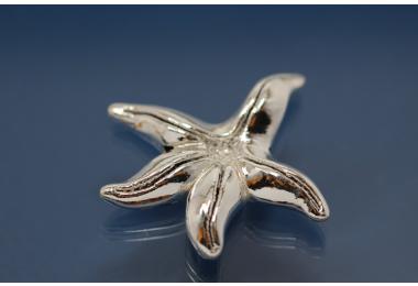 star fish bead approx. 31x30mm 999/- Silver