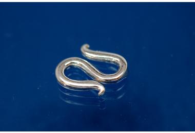 S-hook-clasp 925/- Silver 9,5x7mm