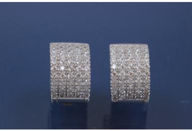 Klappcreolen 925/- Silber rhodiniert ca.A12,7mm, I9,3mm, MS1,7mm, Breite 8,2mm