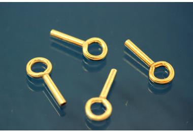 Wire end A1,2mm x I 0,8mm 925/- Silver gold plated