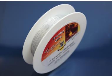 Edelstahlseide auf 100m Spule � 0,50mm, 7-Strg. silberfarben