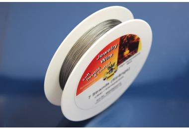 Edelstahlseide auf 100m Spule  0,50mm, 7-Strg. transparent